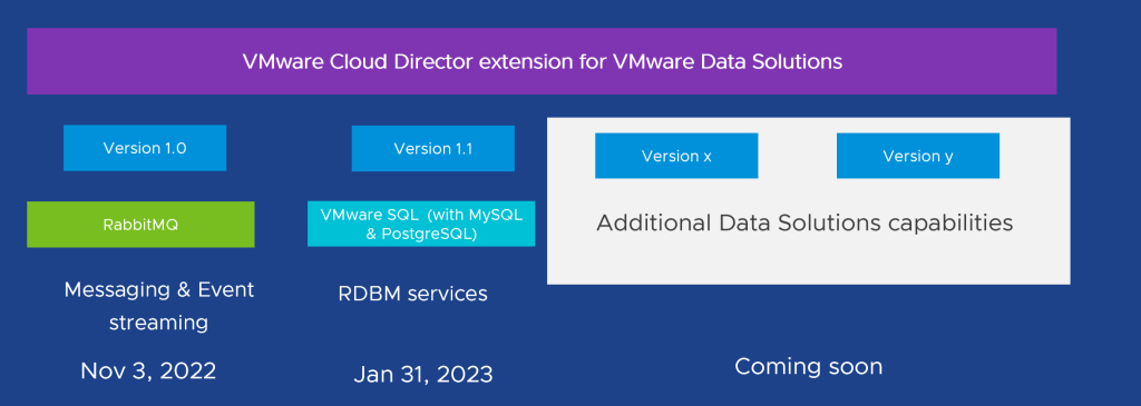 VMware Cloud Director extension for VMware Data Solutions 1.1