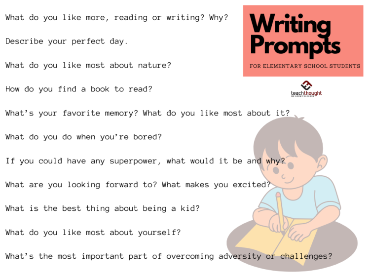 50 Writing Prompts For Elementary Students - Thelivechat.com