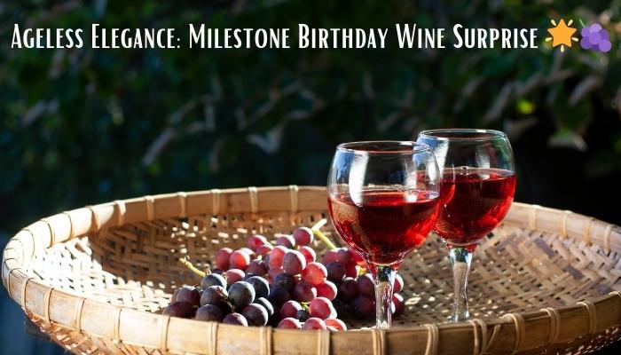 Ageless Elegance: Milestone Birthday Wine Surprise