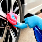 Clean and Sanitize the Place with Disposable Gloves on Christmas