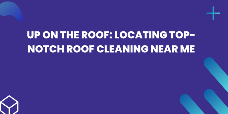 Up on the Roof: Locating Top-notch Roof Cleaning Near Me