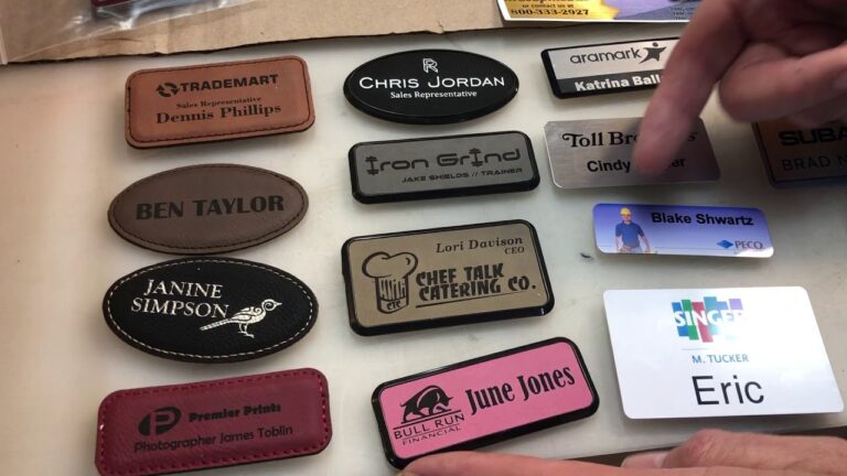 Exploring Different Materials and Styles for Custom Name Badges